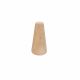 Piede tondo conico in legno grezzo, 60x110 mm